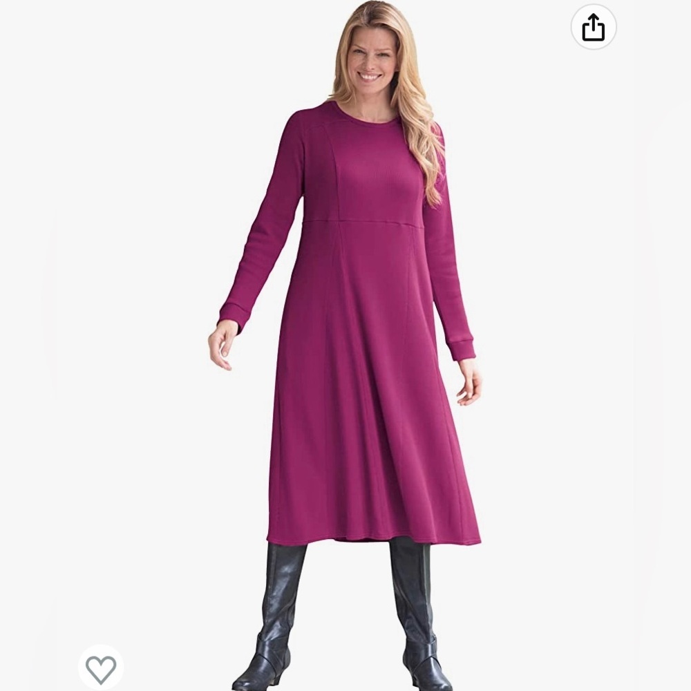 Woman Within Thermal Dress - Picture 4 of 4